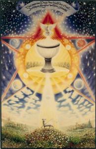 THE HOLY GRAIL, color pencil on paper