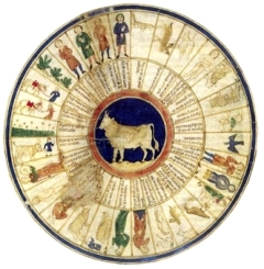 Figuras de los grados de Tauro. Libro de astromagia. Biblioteca Vaticana