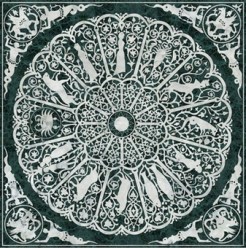 Marble floor, 9th ca. zodiac_lapide