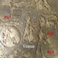 Figura 13 Venus bifronte, entre Pisces y Aquarius, en el zodíaco de Dendera