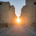 The Karnak Temple during the winter solstice on December 17, 2015 in Luxor, Egypt