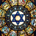 THE 12 TRIBES This amazing stained glass window is being at the ceiling of the Jewish Home in Los Angeles,