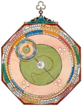 Wheel chart for Jupiter's orbit, 1540