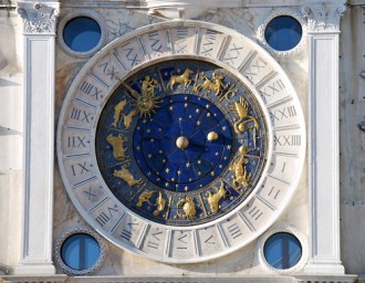 Detalle de la torre dell’Orologio