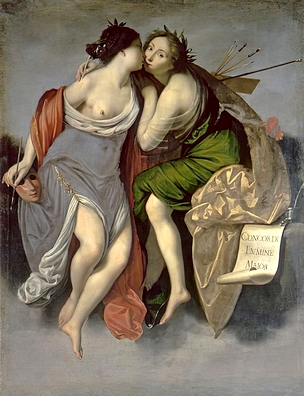 Francesco Furini - Allegory of the Union of Painting and Poetry 1626 - (MeisterDrucke-304572) (2)