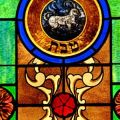 010-stained glass Zodiac window in Jewish Museum of Florida_capricorn