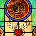 08-stained glass Zodiac window in Jewish Museum of Florida_scorpio